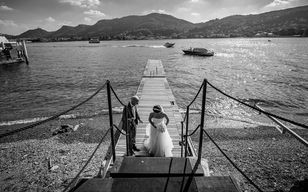 Beautiful ceremony on the shores of Lake Como