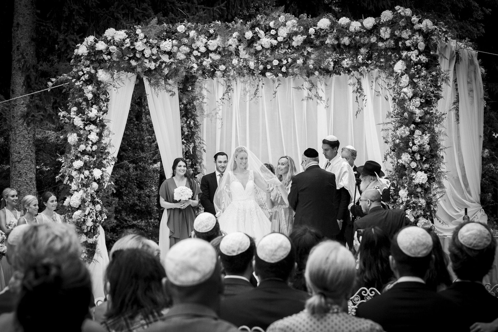 Jewish wedding at Villa Castelbarco, near Milan