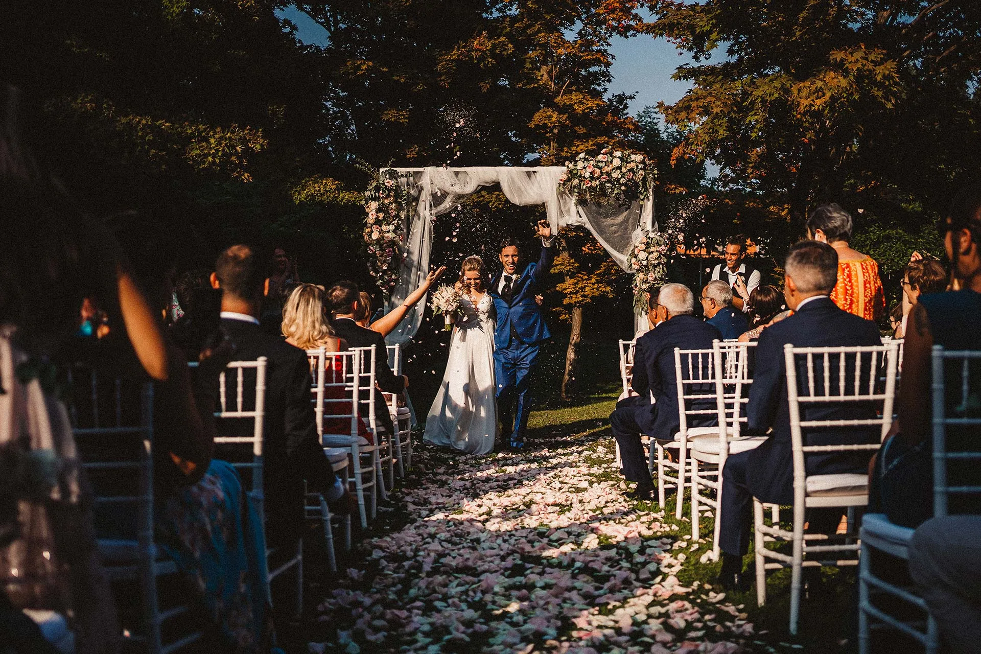 Romantico matrimonio a Villa Muggia