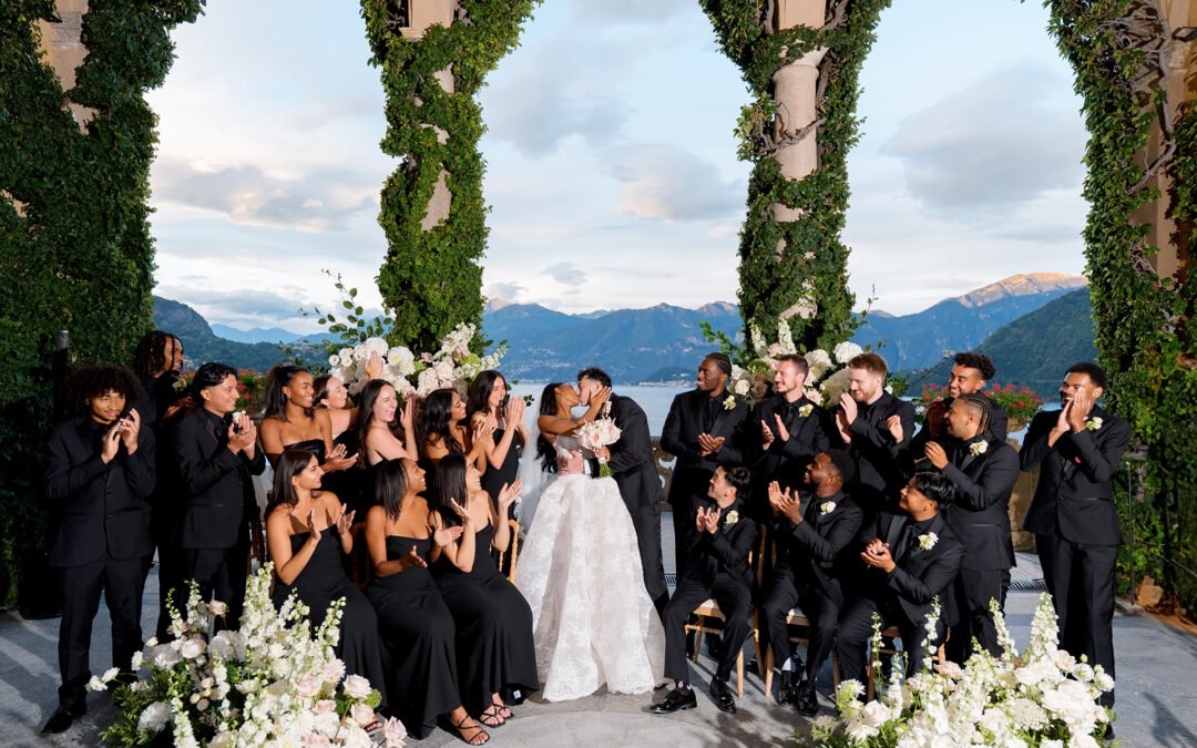 An amazing dreamy wedding at Villa del Balbianello, on Lake Como